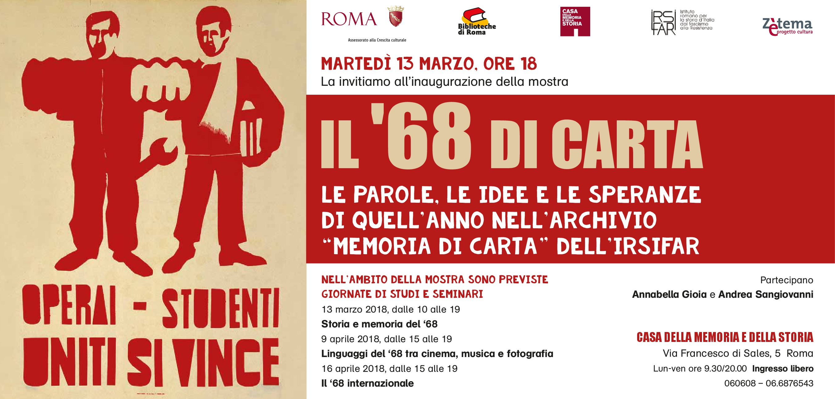 Mostra “Il ’68 di carta”