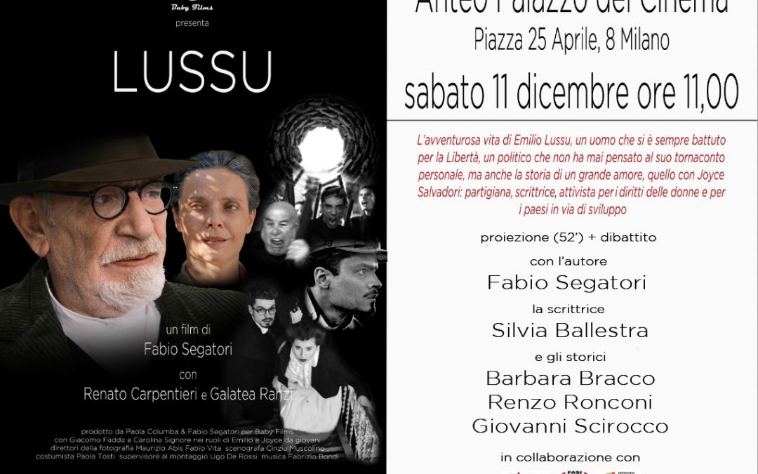 Lussu. Proeizione a Milano