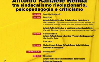 Antonio Raffaele Renda tra sindacalismo rivoluzionario, psicopedagogia e criticismo