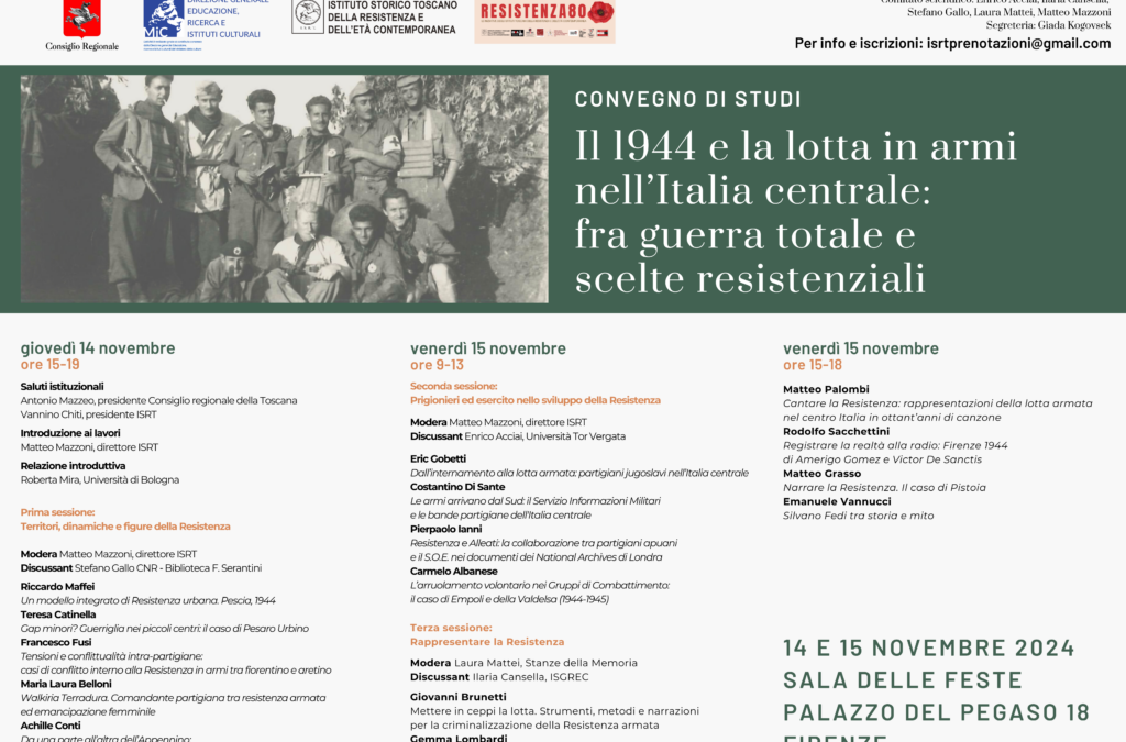 Il 1944 e la lotta in armi nell’Italia centrale: fra guerra totale e scelte resistenziali