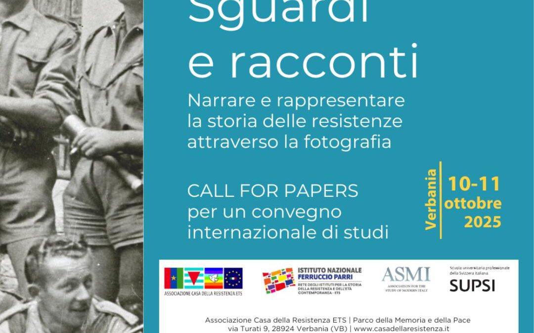 Call for papers “Sguardi e racconti. Narrare e rappresentare la storia delle resistenze attraverso la fotografia”