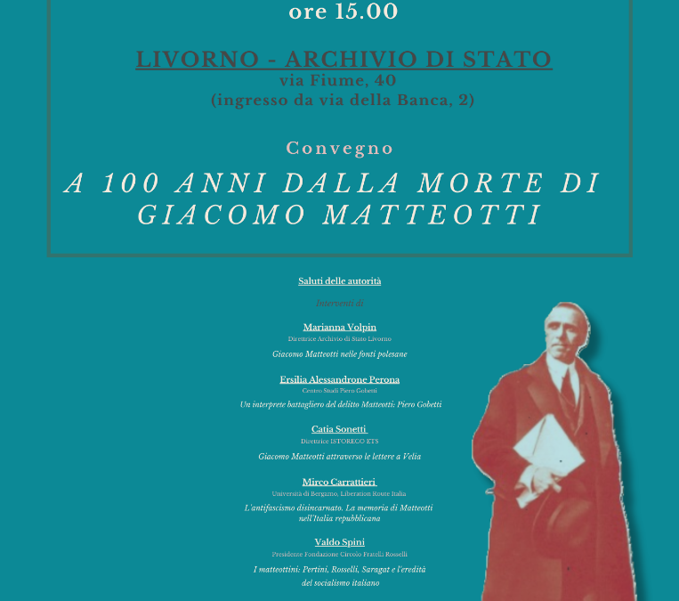 A 100 anni dalla morte di Giacomo Matteotti